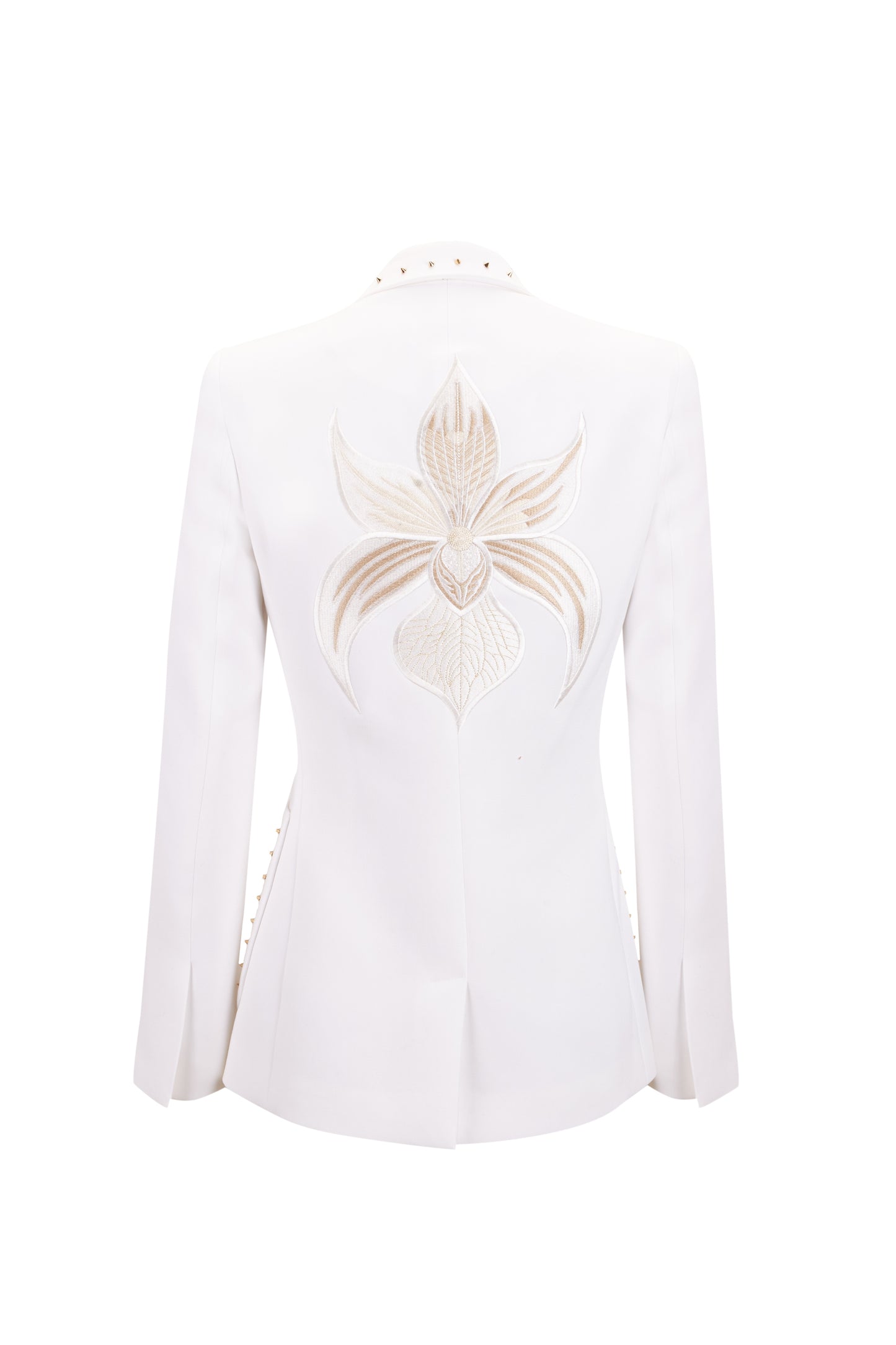 CHAQUETA BLANCA BORDADA