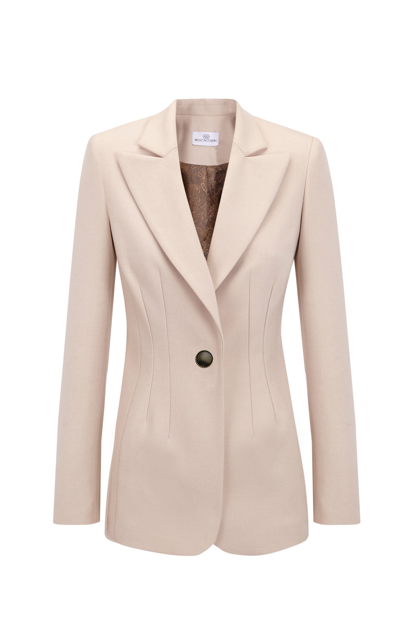 CHAQUETA ENTALLADA BEIGE